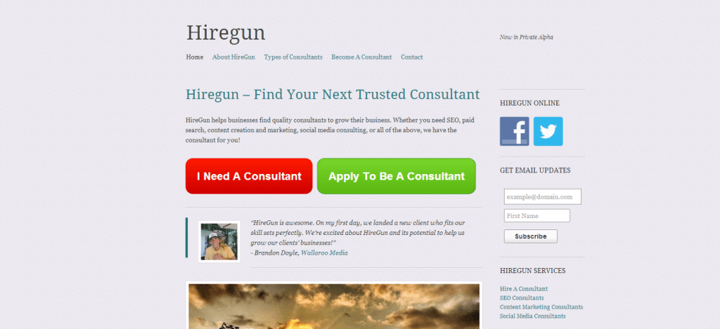 first-hiregun-homepage