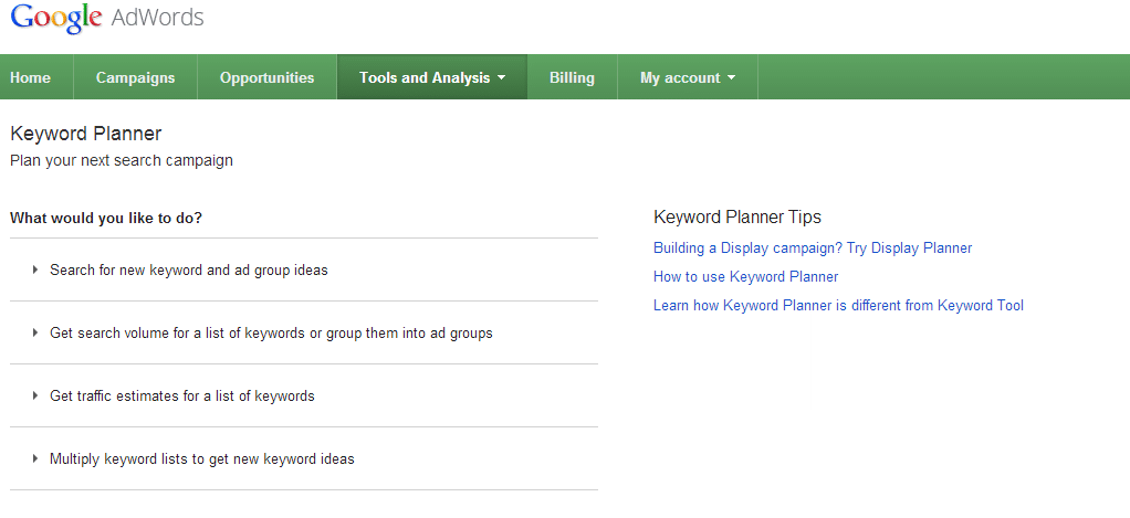 keyword-planner