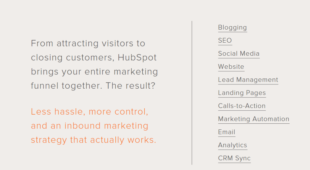 Hubspot Features