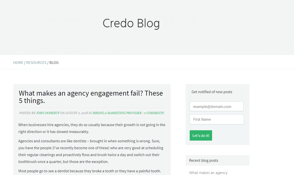 Credo-Blog