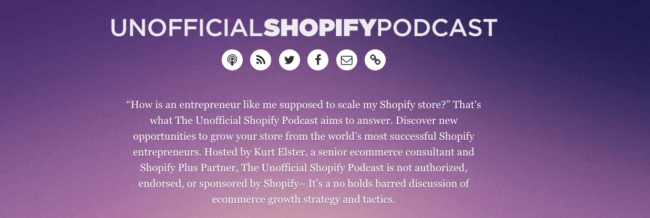unofficial shopify podcast