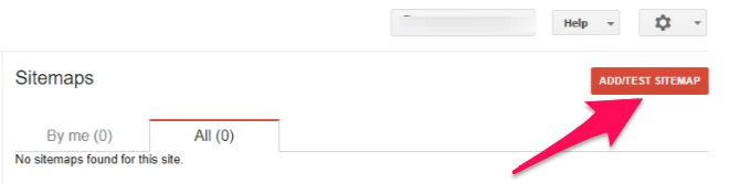 add:test sitemap